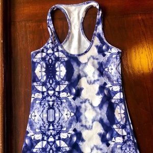 Size 4 Cool Racerback Ink Blot White Deep Indigo